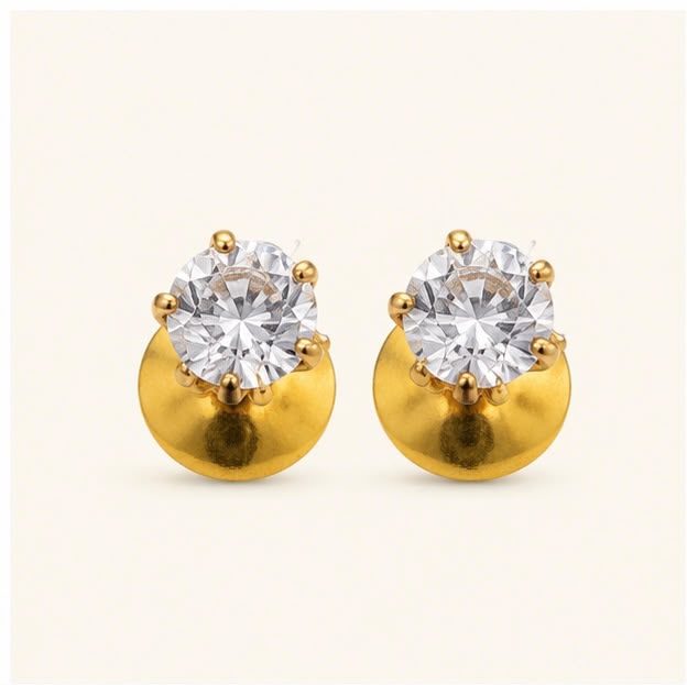 Men Gold Stud/ Earring