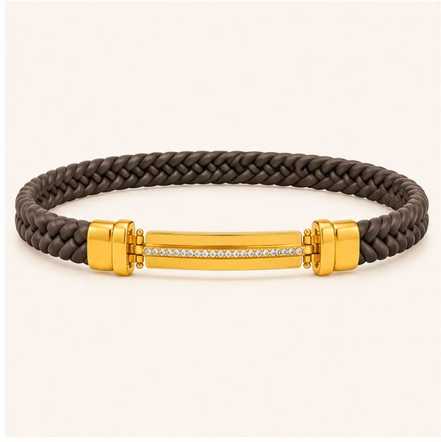 Gold Bracelet half gold