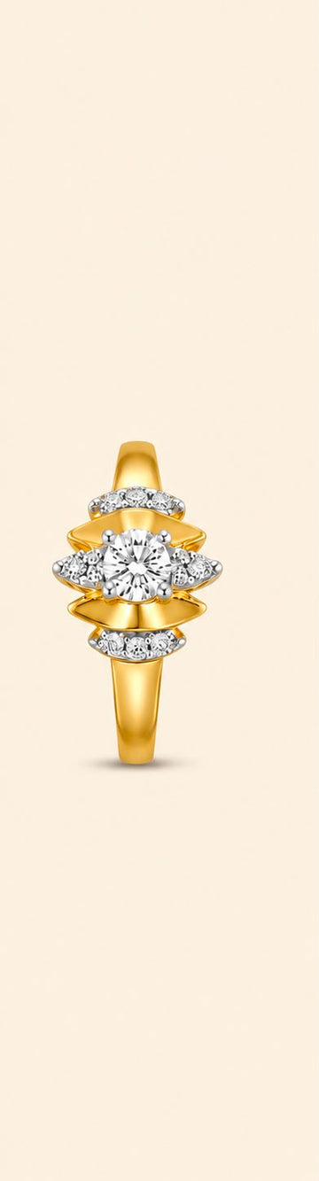 22K Gold Marquise Designer Ring