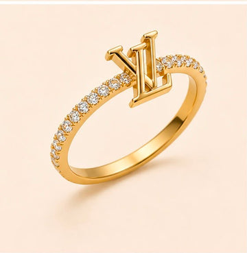 LV Inspired 22K Gold Ring