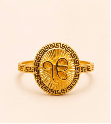 Ik Onkar Women 22k Gold Ring