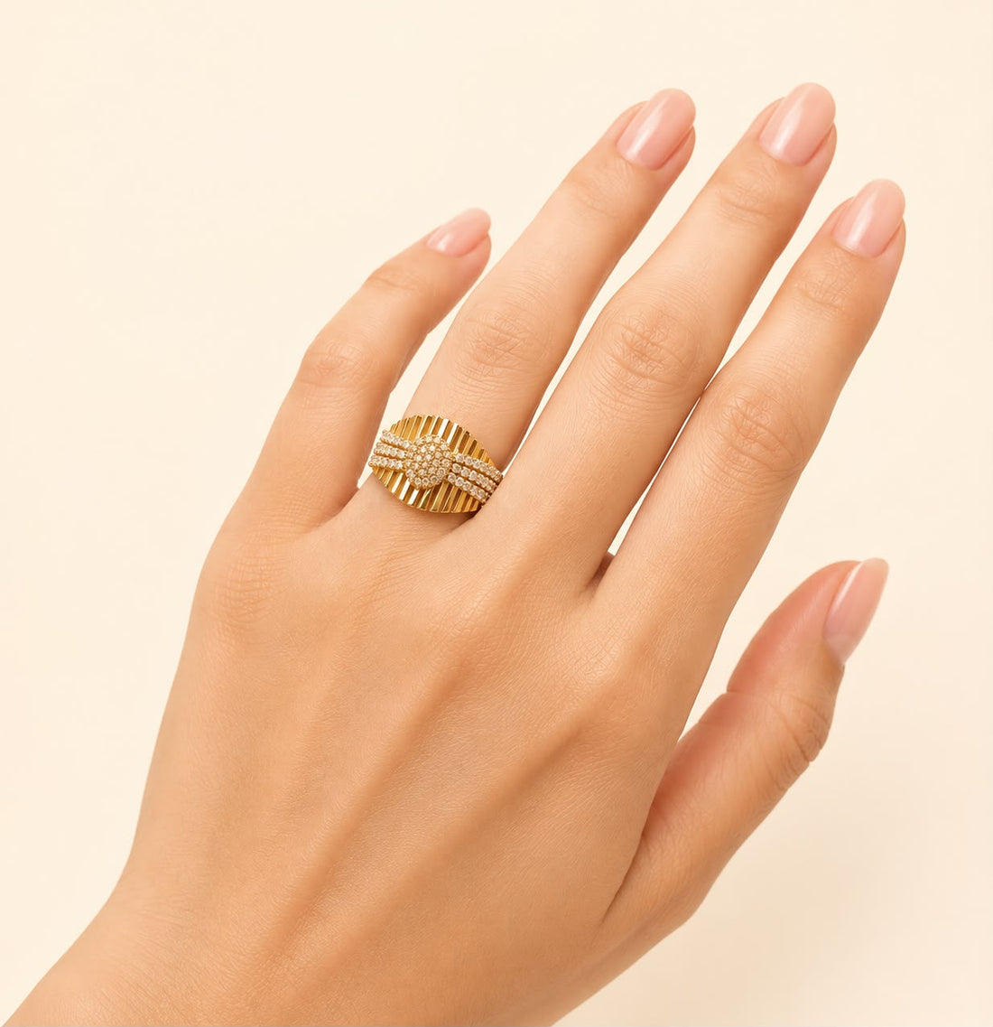 Premium 22K Gold Cocktail Ring