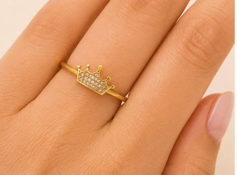 Princess Crown 22K Gold Ring