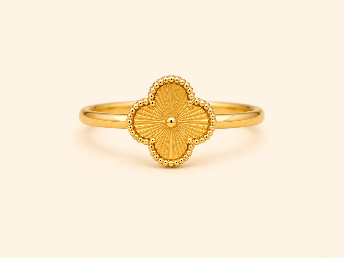 Van Cleef Inspired 22k Gold Ring