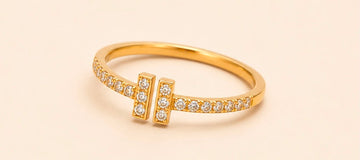 Tiffany T motif Inspired 22k Gold Ring