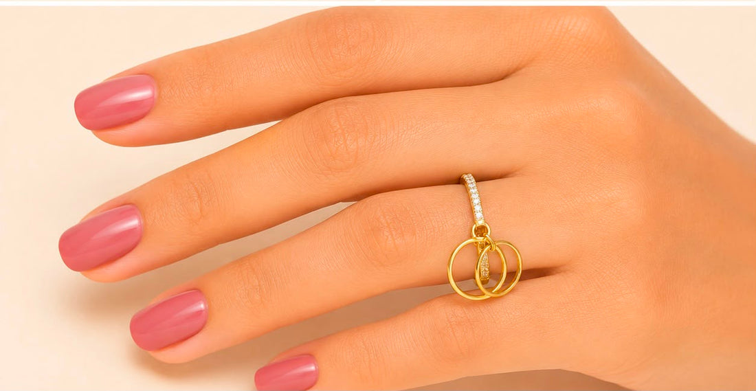 22K Gold Triple Loop Ring