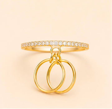 22K Gold Triple Loop Ring