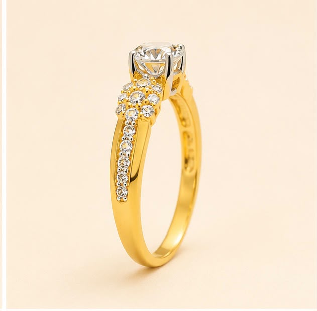 Graceful Glow Gold Ring