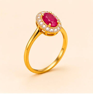 Ruby Aura Gold Ring