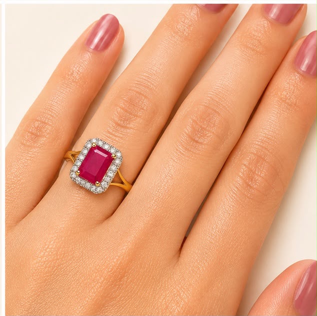 Classic Ruby Gold Ring