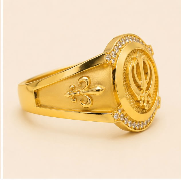 Spirit of Khalsa 22k Gold Ring