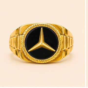 Signature Mercedes Inspired 22k Gold Ring