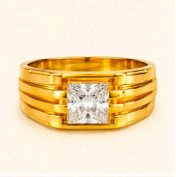 Signature Square 22k Gold Ring