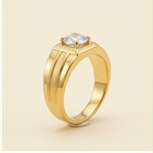 Prime Solitaire 22k Gold Ring