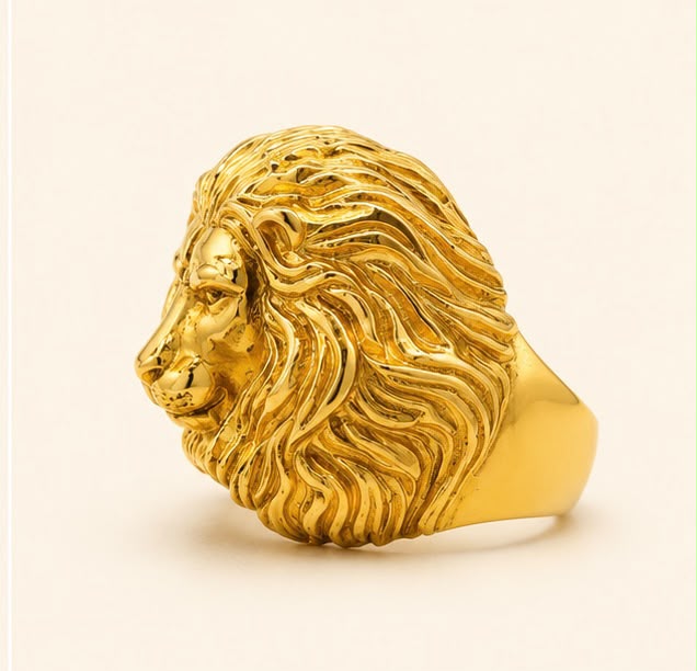 Fearless King 22k Gold Ring