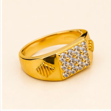 Legacy Square 22k Gold Ring