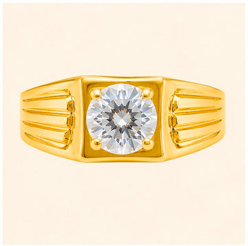 Executive Solitaire 22k Gold Ring