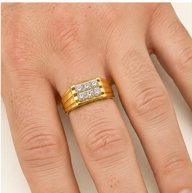 Obsidian 22k Gold Ring