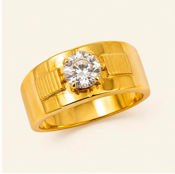 Apex Band Style 22k Gold Ring