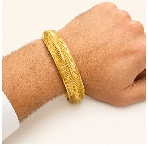 Royal Wave 22k Gold Kada