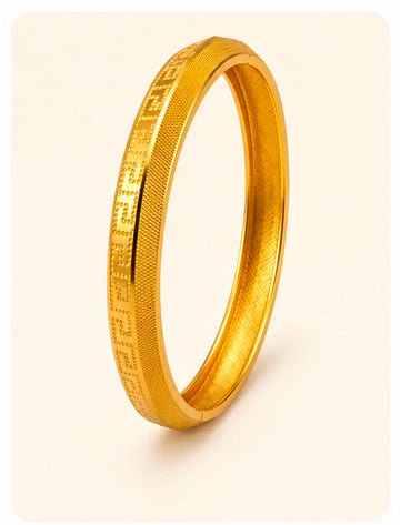 Contemporary 22k Gold Bangle