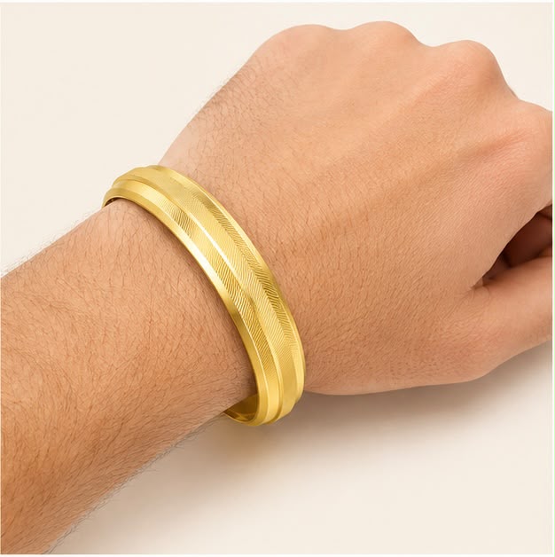Timeless Pattern 22k Gold Bangle
