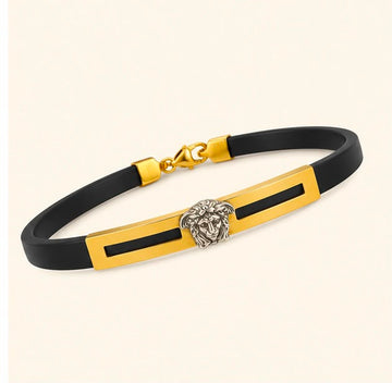 Versace Black Luxury 22k Gold Bracelet
