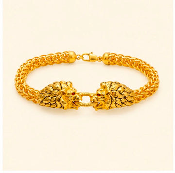 Lion Head 22K Gold Bracelet