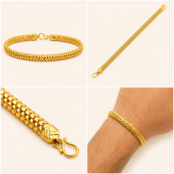 Heritage Cuban 22k Gold Bracelet