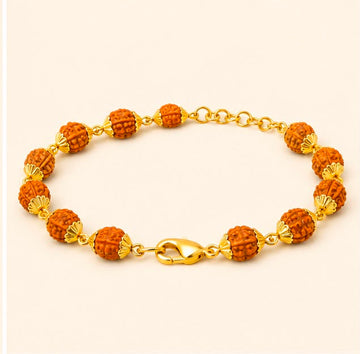 Elegant Rudraksh 22k Gold Bracelet