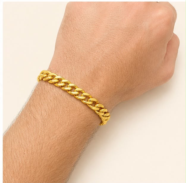 Luxury Men 22k Gold Bracelet