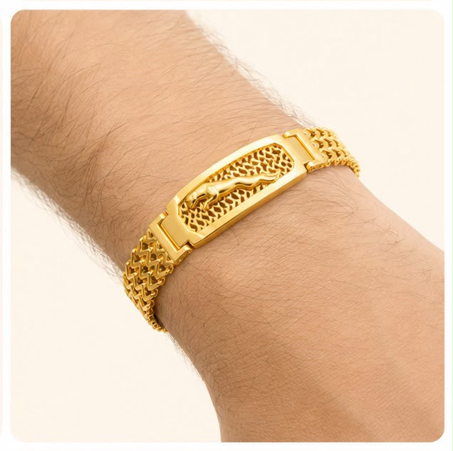 Luxury Mesh 22k Gold Bracelet