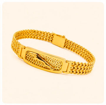 Luxury Mesh 22k Gold Bracelet