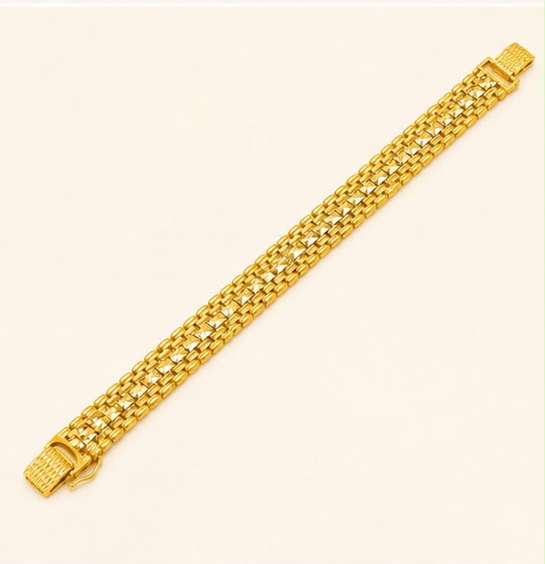 Multi Row 22k Gold Bracelet