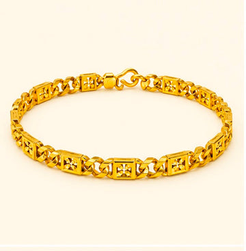 Royal Link 22k Gold Bracelet