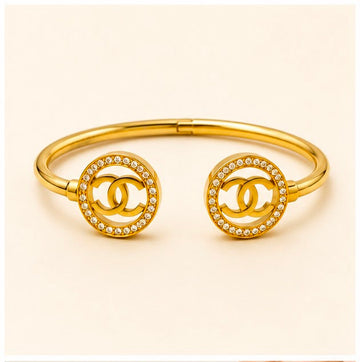 Chanel-Inspired Luxury 22k Gold Bracelet