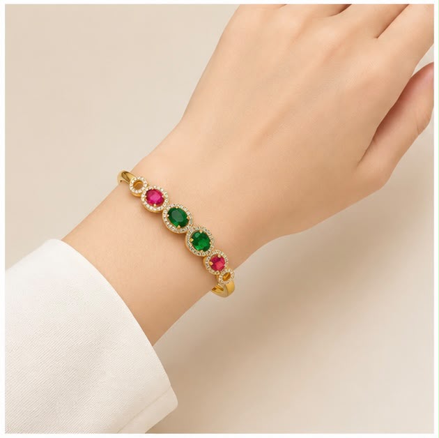 Royal Gem 22K Gold Bracelet