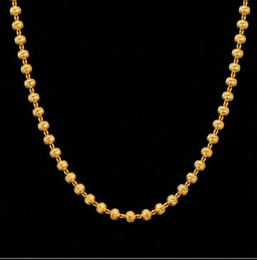 Classic Bead 22K Gold Chain