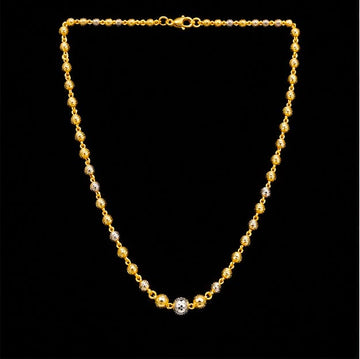 Elegant Bead 22K Gold Chain