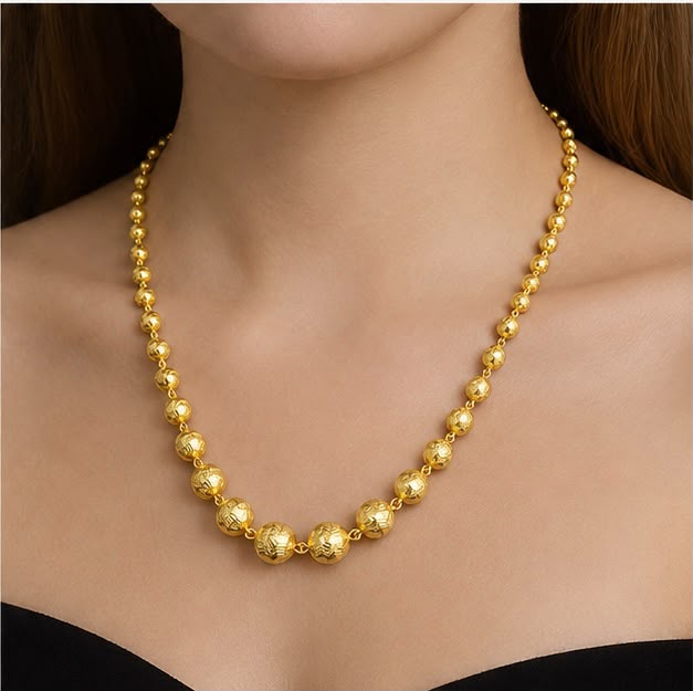 Premium Bead 22K Gold Chain