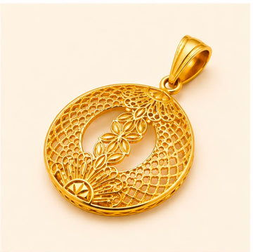Bloom Filigree 22K Gold Pendant