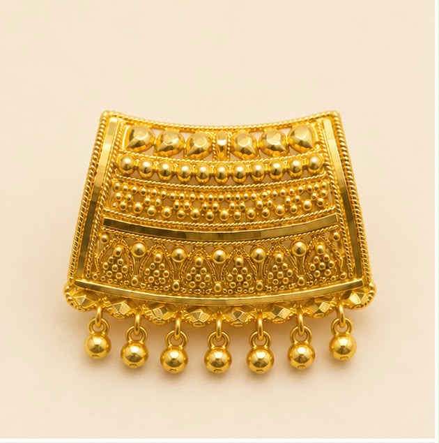 Antique Drop 22K Gold Pendant