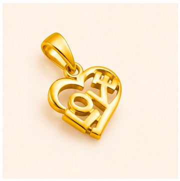 Love Heart 22K Gold Pendant