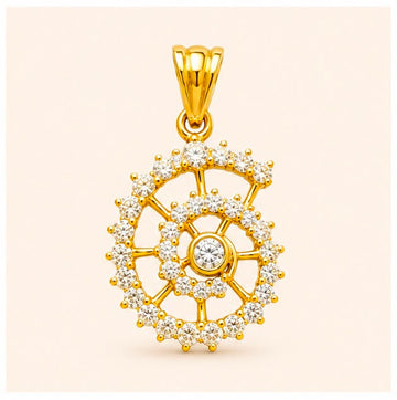 Galaxy Halo 22K Gold Pendant