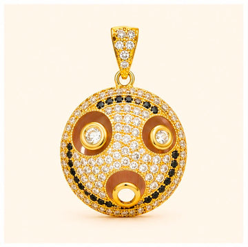 Cosmic Halo 22K Gold Pendant
