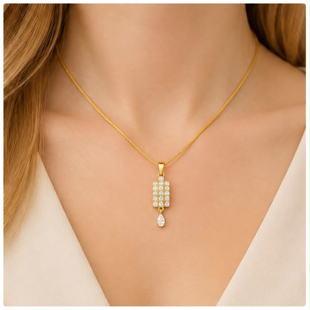 Grace Drop 22K Gold Pendant