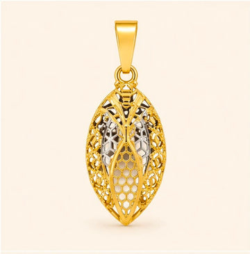 Marquise Bloom 22K Gold Pendant