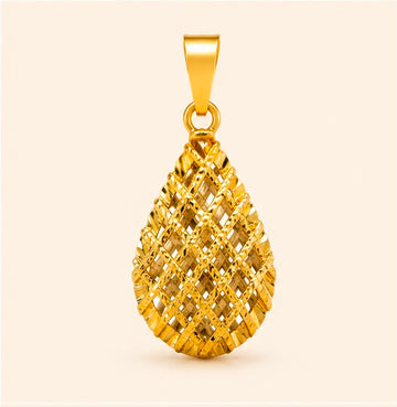 Golden Lattice 22K Gold Pendant