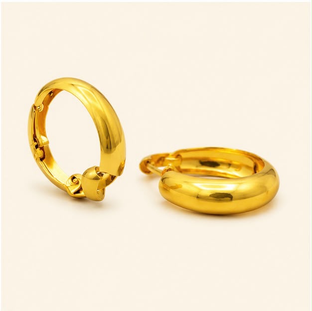 Essential 22K Gold Hoops