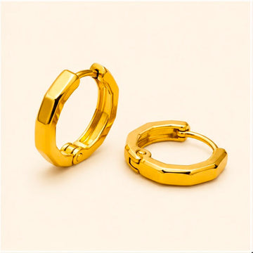 Everyday Modern 22k Gold Hoops